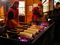 Delicious Kurtos Kalacs at the Christmas market.