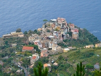 The hilltop town of Corniglia
