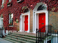 Georgian dwellings were built in Dublin to house the aristocracy.