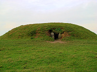 Anywhere from 250-500 cremated bodies are buried in this tomb that was built between 2500-3000BC