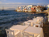 Little Venice is so called because the colored houses are built along the water.