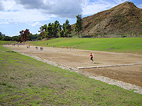 The stadion was the only running event for years before a double stadion and even a stadion in full armor were added.