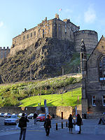 A view up to the castle