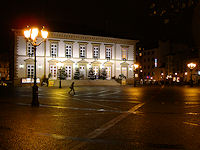 Luxembourg's city hall or hotel de ville sits aside the Place de Guillaume II.