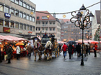 Given the cold wet weather, a carriage ride looked appealing.