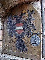 The Imperial coat of arms displayed at the Kaierburg.