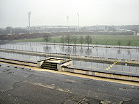 From the Zepplintribune and the speaker's platform, one has a nice view of the Frankenstadion.