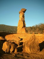 Rock formations in the quarries.