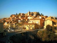 The perched village of Rousillon.