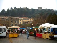 Vendors selling a wide variety of goods.