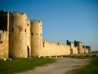 The beautiful city walls of Aigues Mortes.