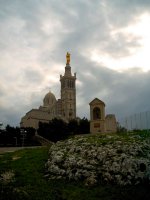 Notre-Dame de la Garde perched over Marseille.