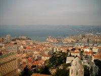 A view from Notre-Dame de la Garde as storm clouds move in