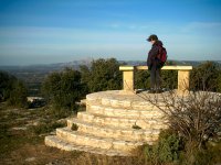 A windy overlook of the surrounding landscape.