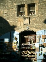 Souvenirs from Les Baux. Anything from ceramic cicadas to liquors made of melons