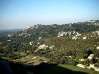 View to the beginning of the Alpilles