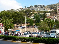 Downtown Cap d'Ail on market day.