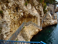 The Sentier Littoral winds along the coast of Cap d'Ail