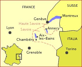 Map of the Savoie