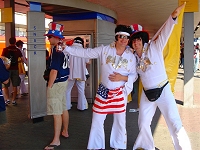 US fans dominated the scene when the US played Italy.