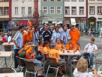 Dutch fans visiting a country.