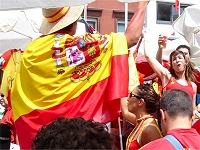 Fans of Los Toros were colorful and confident.