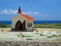 Services are held outdoors at the Alto Vista Chapel.