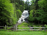 Beaver Brook Falls in New Hampshire.