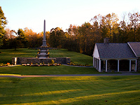 Joseph Smith, the founder of the Mormon faith, was born near Sharon, VT.