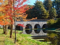 Stone railroad bridge