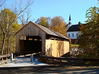 The Burkeville covered bridge.