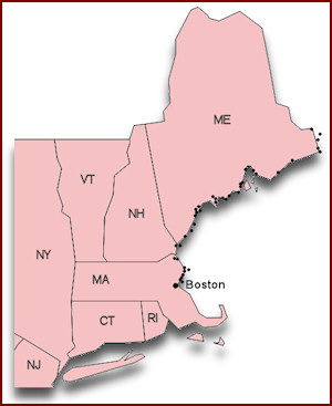 New England map