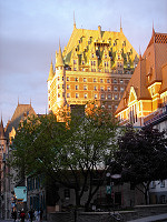 Dusk illuminates Frontenac.