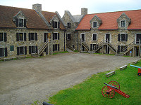 The assembly area at Fort Ticonderoga.