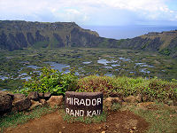 Rano Kau once provided the city of Hanga Rao with fresh water.